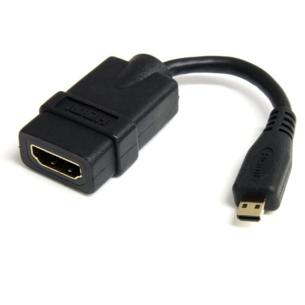 Cable de 12cm Adaptador HDMI de alta velocidad - HDMI a Micro HDMI - Hembra a Macho
