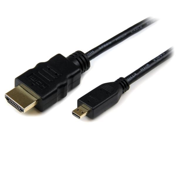 Cable HDMI de alta velocidad con Ethernet 2m - HDMI a Micro HDMI - Macho a Macho