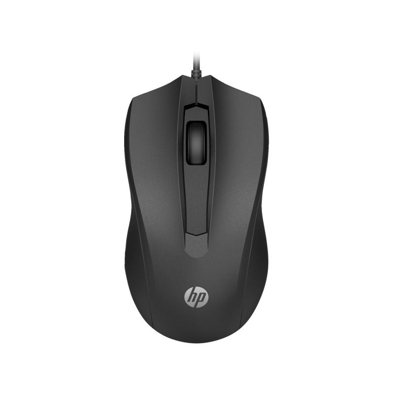 HP 105 ratón con cable negro
