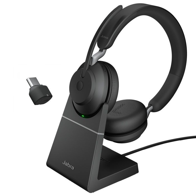 Jabra Evolve2 65 Stereo USB-C UC con soporte de carga