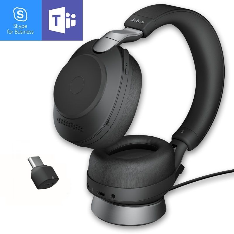 Jabra Evolve2 85 Stereo USB-C MS con soporte de carga