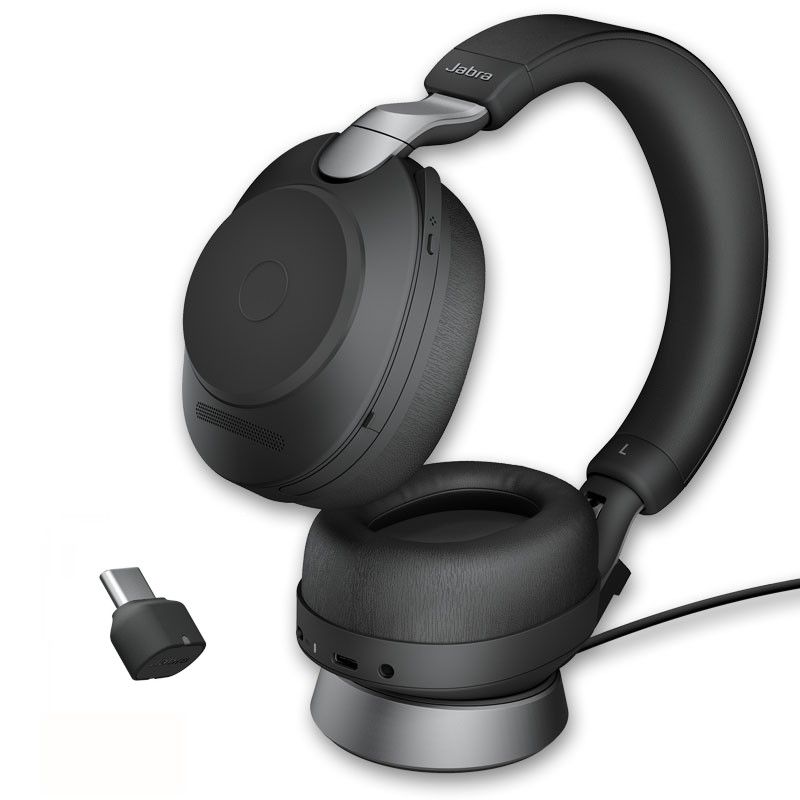 Jabra Evolve2 85 Stereo USB-C UC con soporte de carga