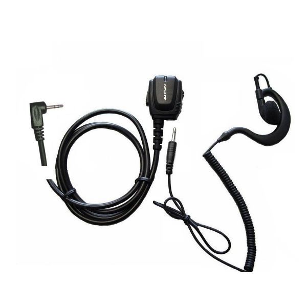 Micro-auricular ergonómico conexión Motorola 1 pin T81,T82,T82EX, T92 + Auricular gancho