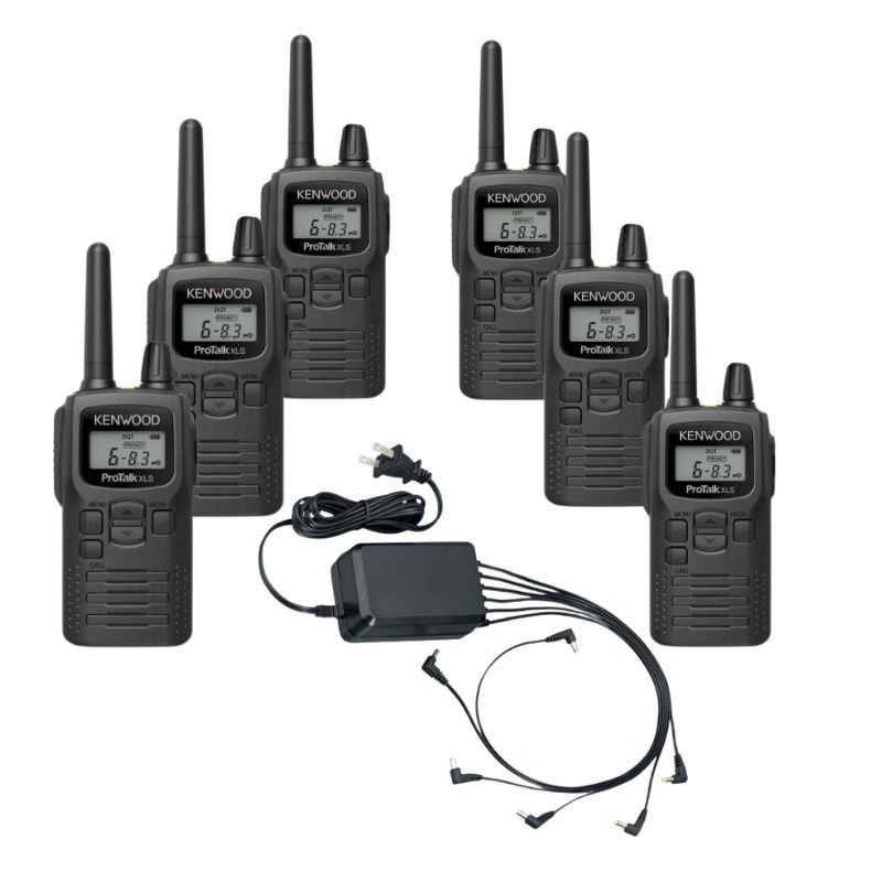 Pack 6x Kenwood PKT-300E + cargador múltiple