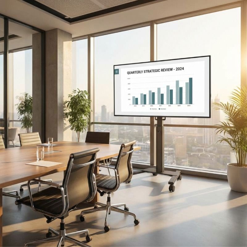 Pack pantalla 4K LG 55UH7N-E de 55'' + soporte móvil Neomounts