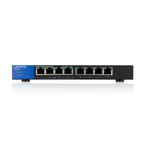 Linksys LGS108P 8 puertos PoE