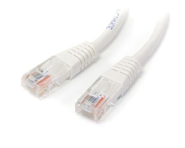 Cable de Red Ethernet 15m UTP Patch Cat5e Cat 5e RJ45 Moldeado - Blanco