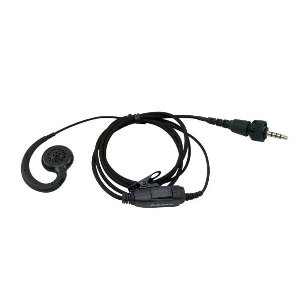 Micro-auricular con cable tipo tejido fibra para Kenwood TK-3601