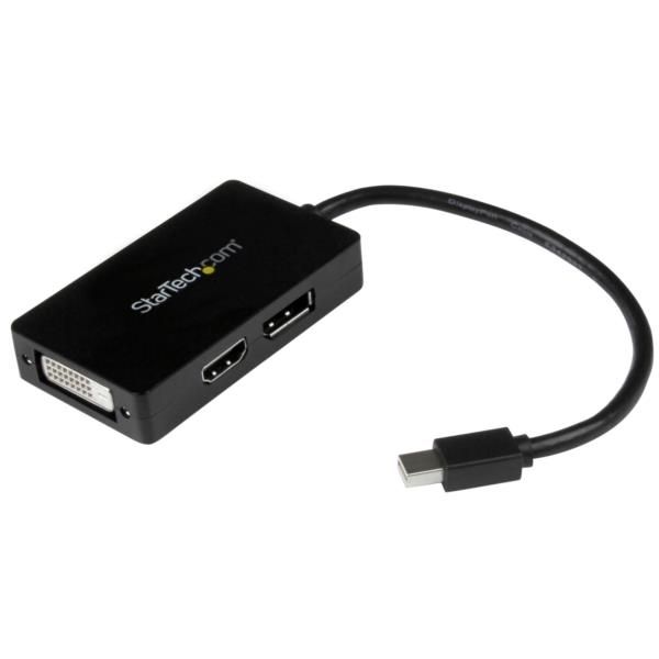 Adaptador de vídeo externo triple head Mini DisplayPort a DVI HDMI y DP conversor