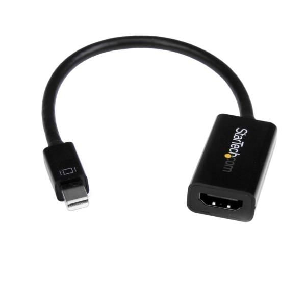 Conversor de Vídeo Mini DisplayPort a HDMI con Audio - Adaptador Activo MDP 1.2 para MacBook Pro - 4K @ 30Hz - Negro