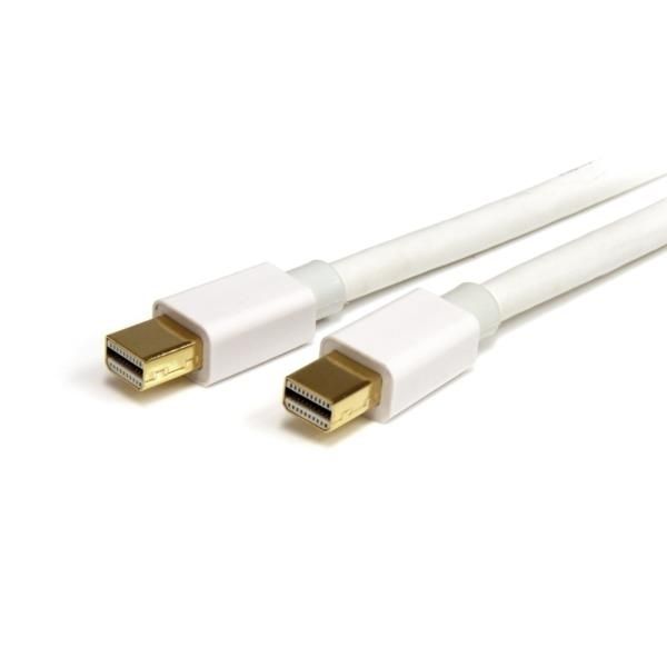 Cable de 1m de Monitor Mini DisplayPort 1.2 Macho a MiniDP Macho- Mini DP Blanco 4k