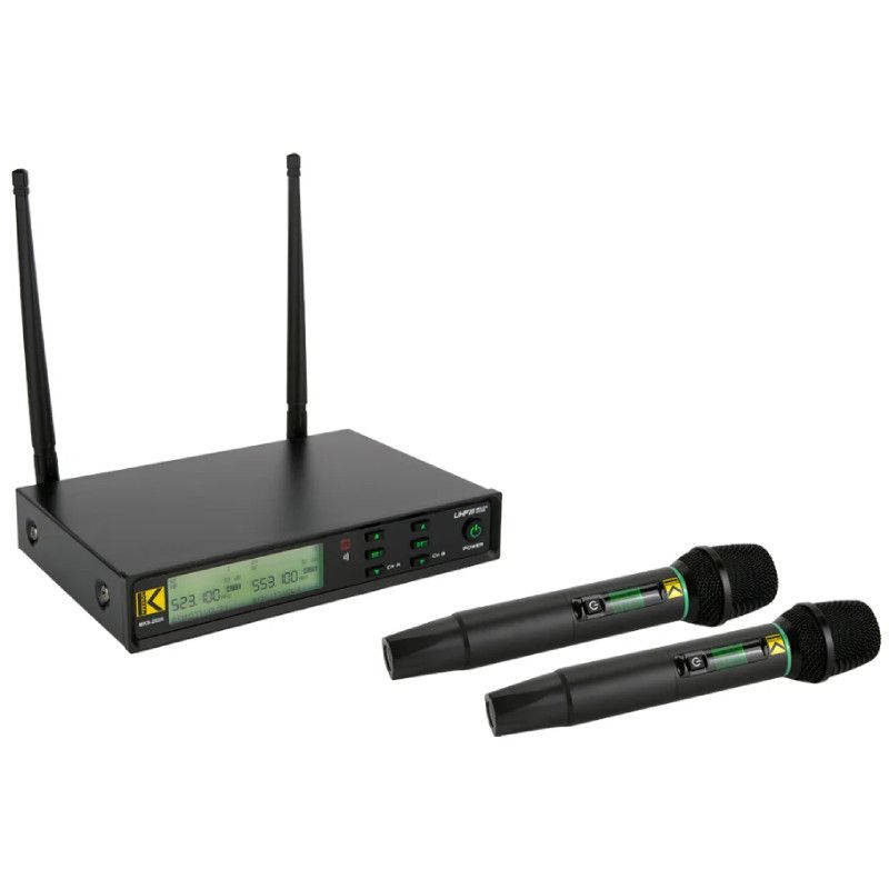 Makson MKS-202R Micrófono Inalámbrico Doble de Mano