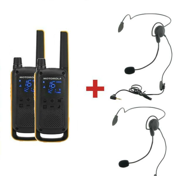 Motorola TLKR T82 Extreme + 2 Auriculares de nuca