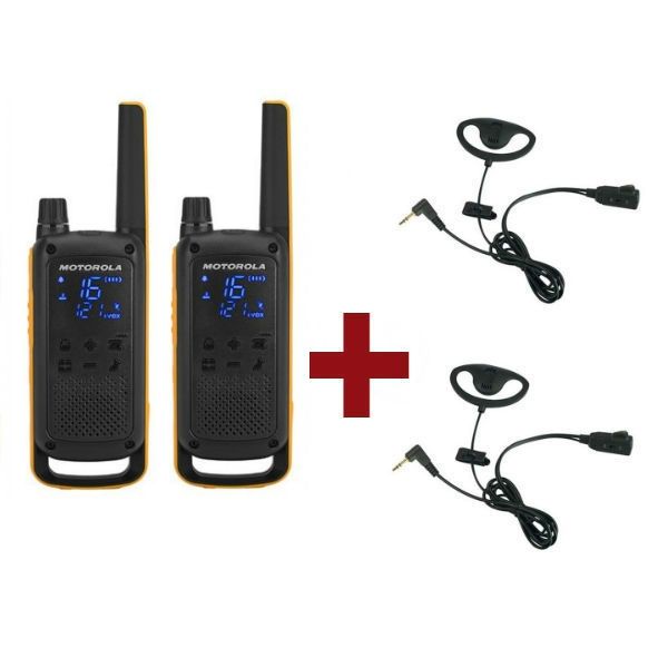 Motorola Talkabout T82 Extreme x 2 + Kit Earloop x 2