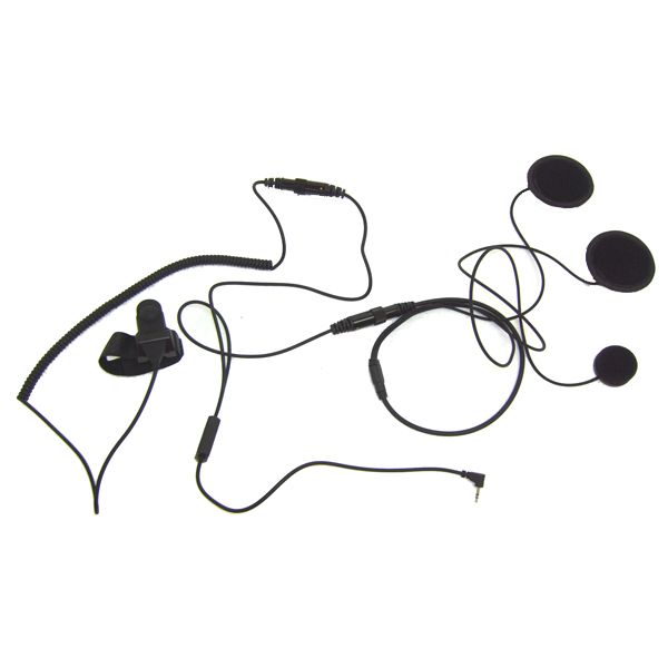 Micro-auricular para casco cerrado compatible con Motorola 1 pin