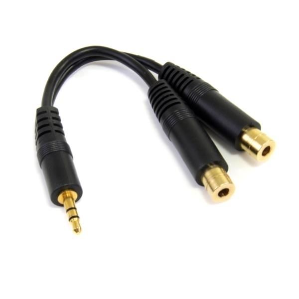 Cable Audio Splitter Mini-Jack M / doble jack H