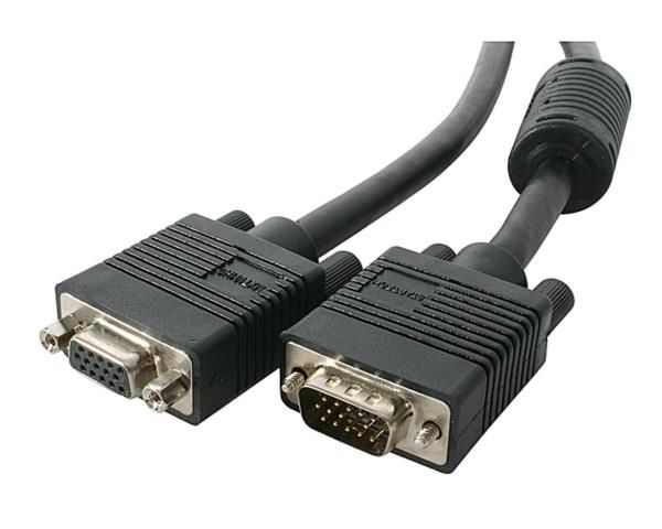 Cable de 10m Coaxial Extensor VGA de Alta Resolución para Monitor de Vídeo HD15 Macho a Hembra