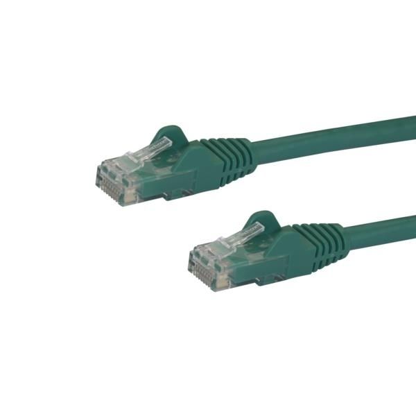 Cable de 10m Verde de Red Gigabit Cat6 Ethernet RJ45 sin Enganche - Snagless
