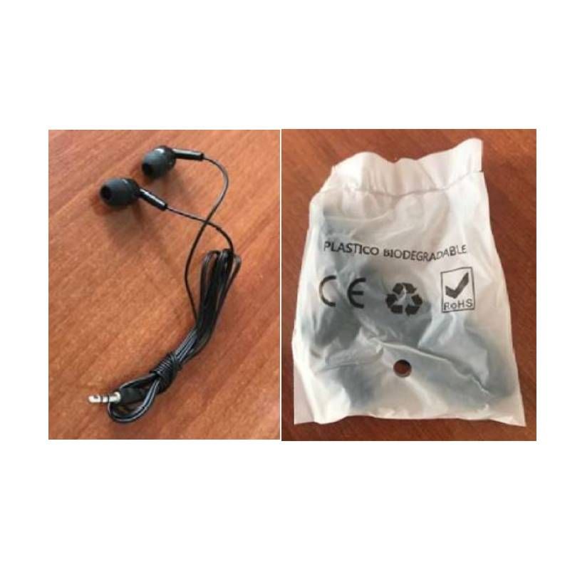 Auriculares desechables para visitas guiadas