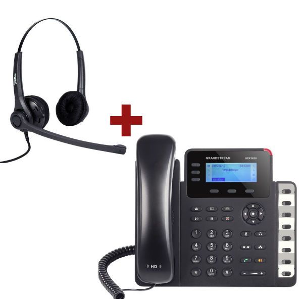 Grandstream GXP1630 + auricular Freemate DH037UB-GY 