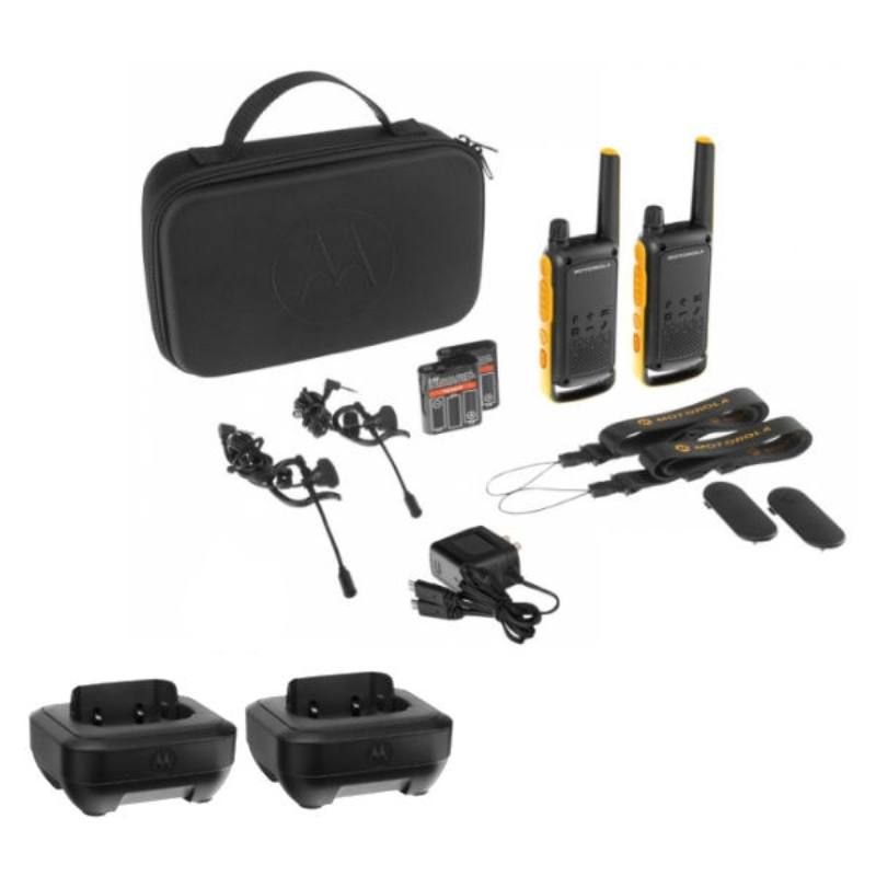 Pack Motorola TLKR T82 Extreme + 2 bases cargadores