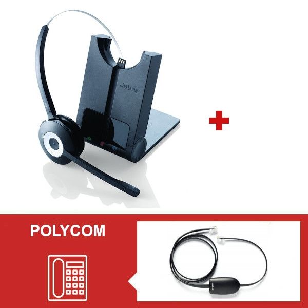 Pack Jabra Pro 920 con descolgador electrónico para Soundpoint Polycom