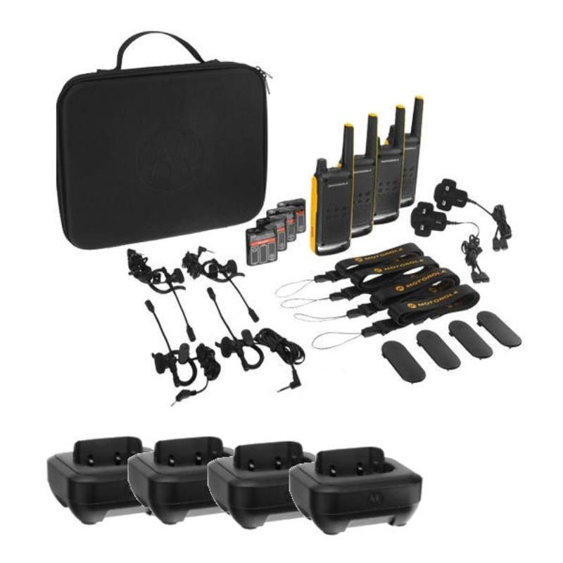 Pack Motorola T82 Extreme Quad + 4 bases cargadores