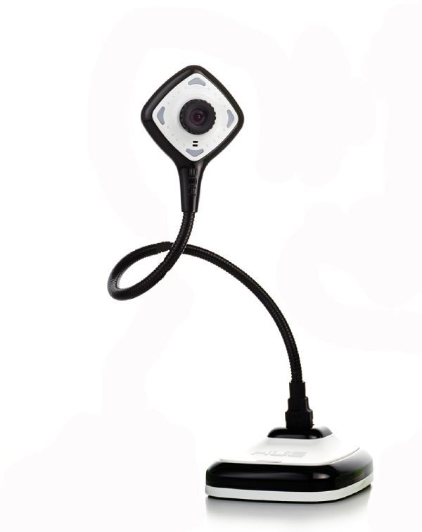 HUE HD PRO Cámara de Documentos/Webcam flexible Negra