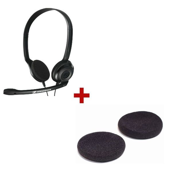 Cascos Sennheiser PC 3 Chat con 2 almohadillas de repuesto