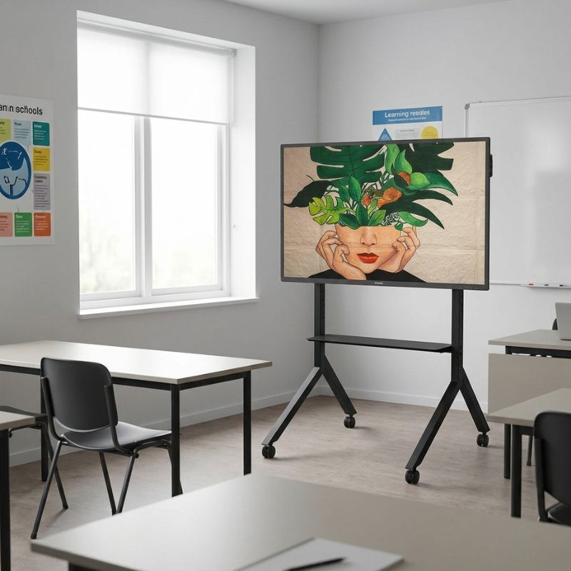 Pack pantalla Philips D-Line 65" + soporte de suelo móvil B-Tech BT8545