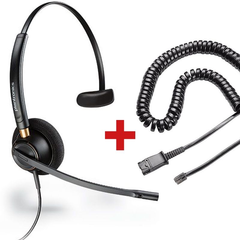 Plantronics Encore Pro 510 antirruido + cordón QD étiro