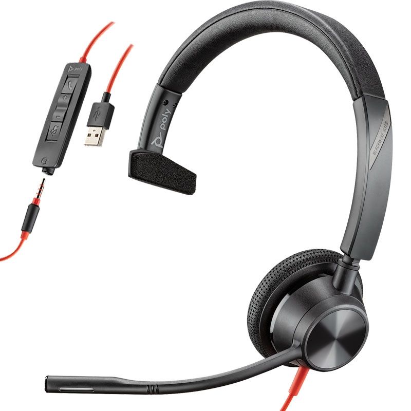 Plantronics Blackwire 3315 USB-A + Jack 3,5