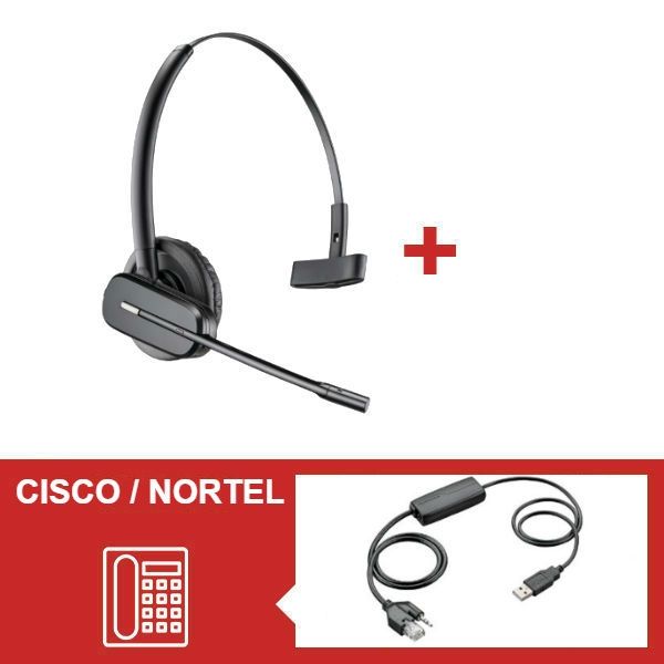 Pack Plantronics CS540 para teléfonos Cisco / Nortel