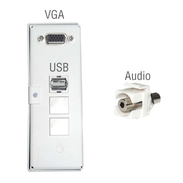 Caja de conexión VGA + USB + Audio (mini jack 3,5) - Multiclass