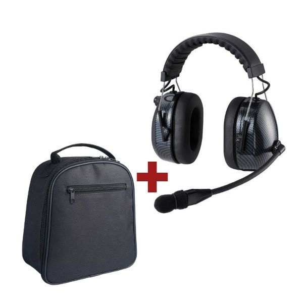 RTC HRT3000 - Auricular de protección auditiva con micrófono