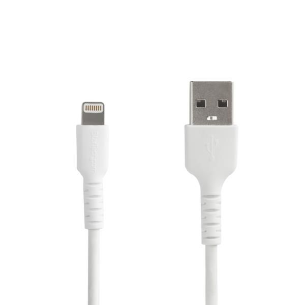Cable de 1m USB a Lightning  - Certificado MFi de Apple - Blanco