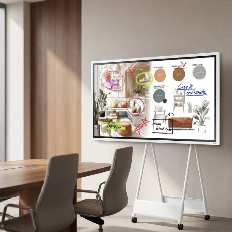Pack pantalla interactiva Samsung Flip Pro WM55FX 55" + soporte con ruedas