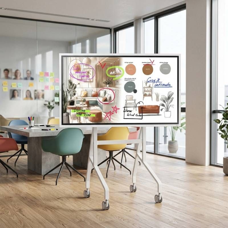 Samsung Flip Pro 65 Pack Pantalla Interactiva y Soporte móvil Neomounts
