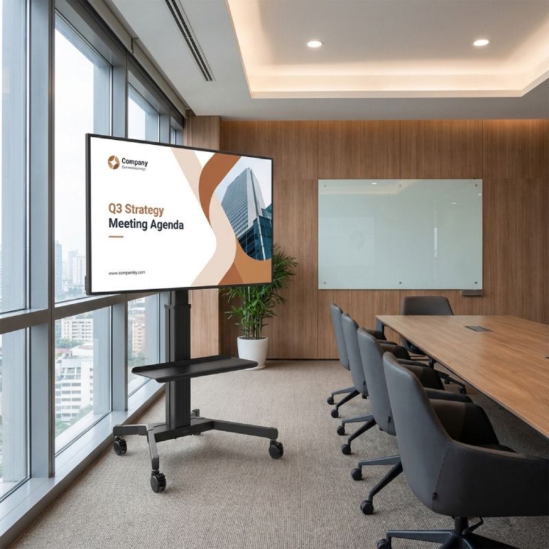 Pack pantalla 4K Samsung QBC 65" + soporte móvil Vision VFM-F22