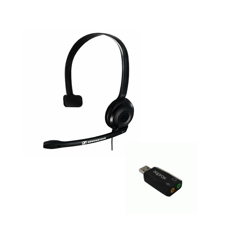Epos PC 2 CHAT + Approx Adaptador doble Jack a USB