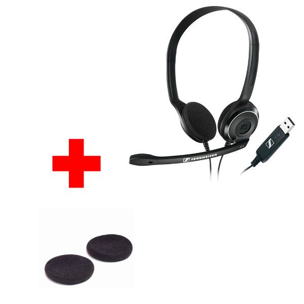 Sennheiser PC 8 USB con 2 almohadillas de recambio