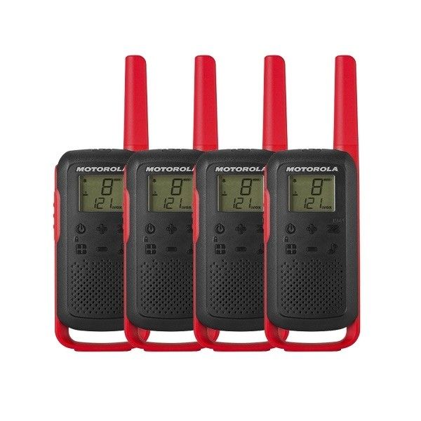 Pack cuarteto Motorola Talkabout T62 - Rojo (2 pares)