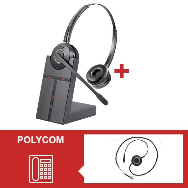 Pack de auriculares Cleyver HW25 para Polycom