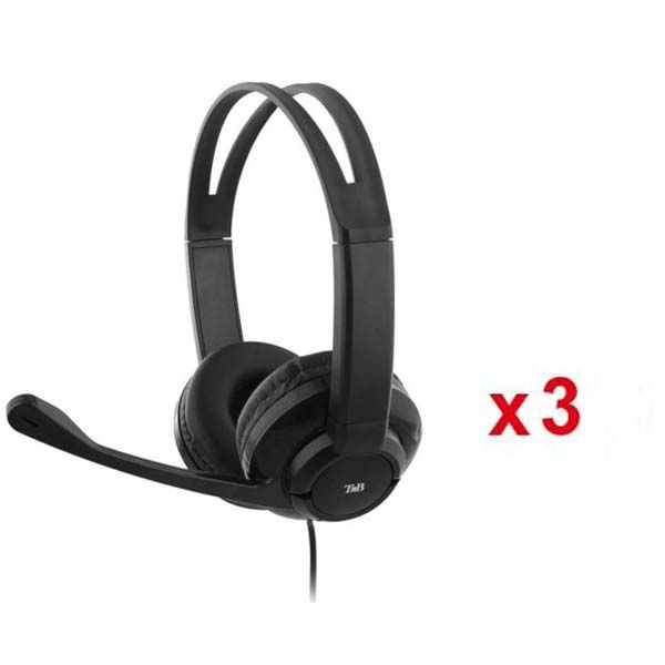 Pack 3x T'nB HS-200 Auriculares Doble Jack