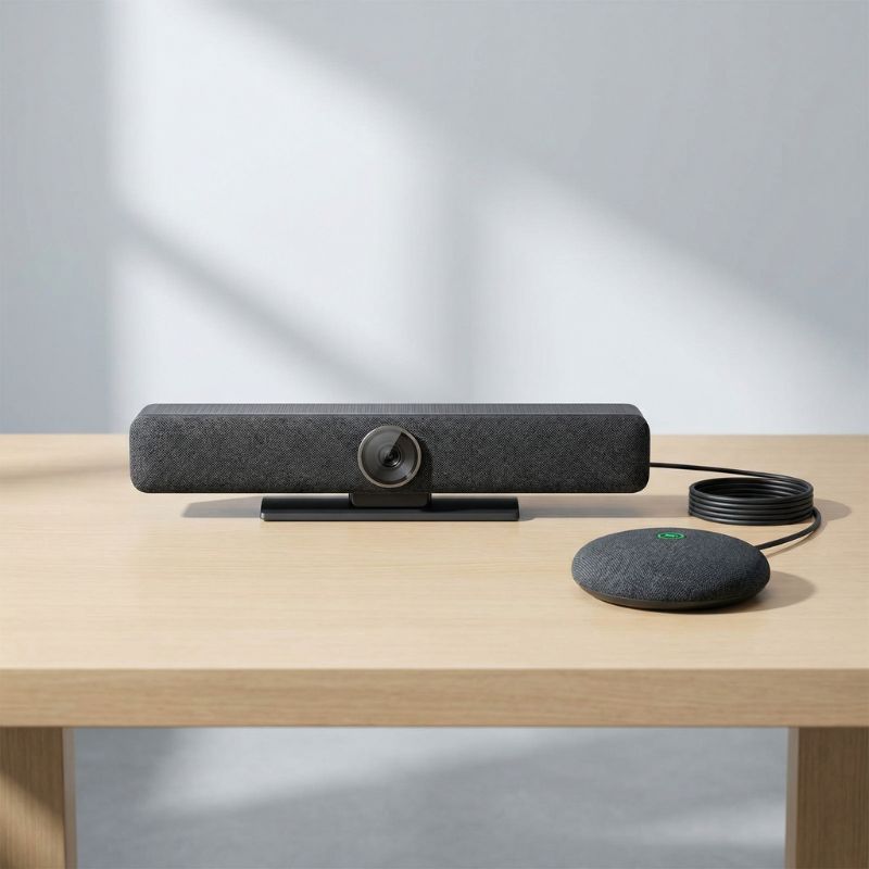 Pack Cleyver Room Bar para salas medianas 4K Zoom 10x + Micrófono de Extensión con Cable