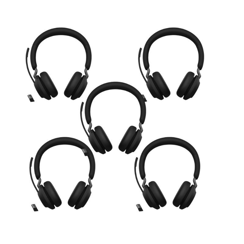Pack de 5 Jabra Evolve2 65 Duo MS USB-C