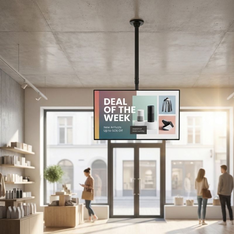 Pack iiyama ProLite LH4360UHS-B2AG 43" + Soporte de techo Neomounts FPMA-C340BLACK