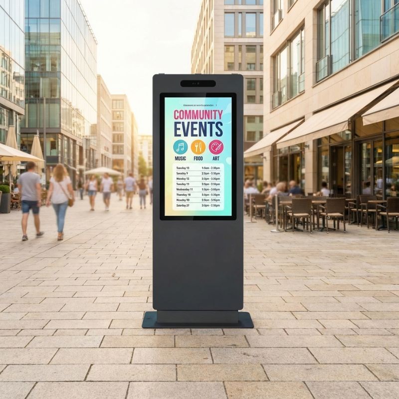 Kimex Tótem Vídeo Outdoor Táctil 55" Full HD 24/7 PCAP