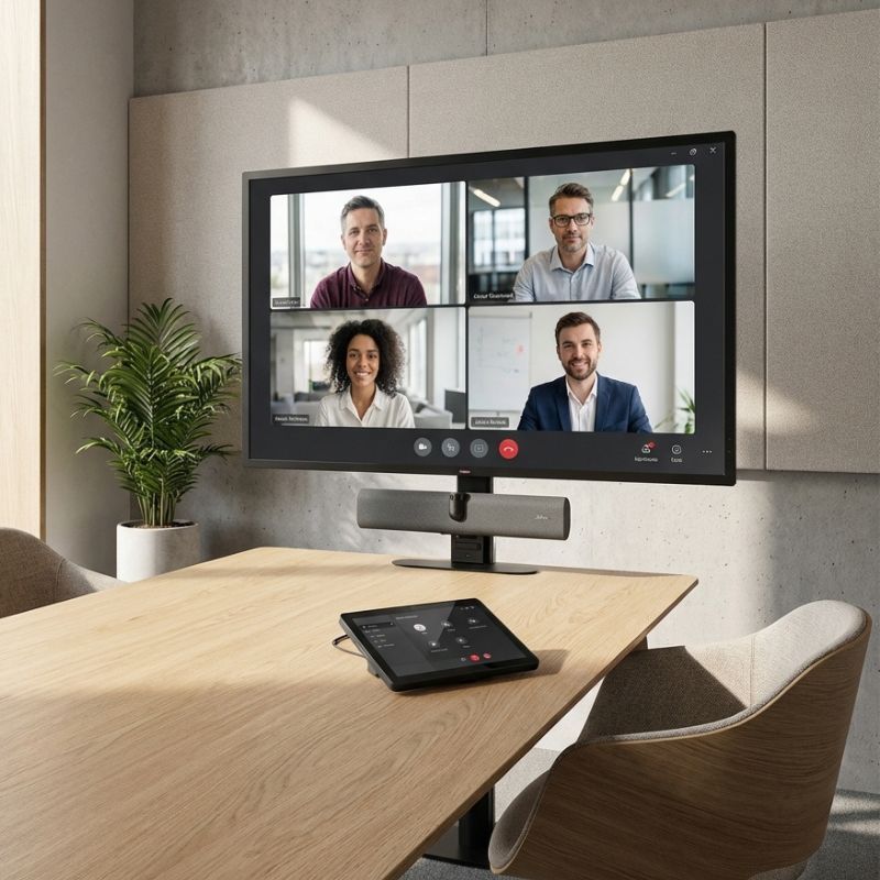 Kit videoconferencia Jabra PanaCast 40 VBS con controlador + iiyama LH4364UHS-B1AG + soporte