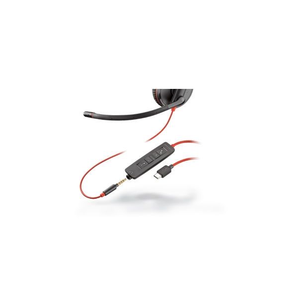 Cable Jack hembra a USB-C para Plantronics Blackwire 215/225